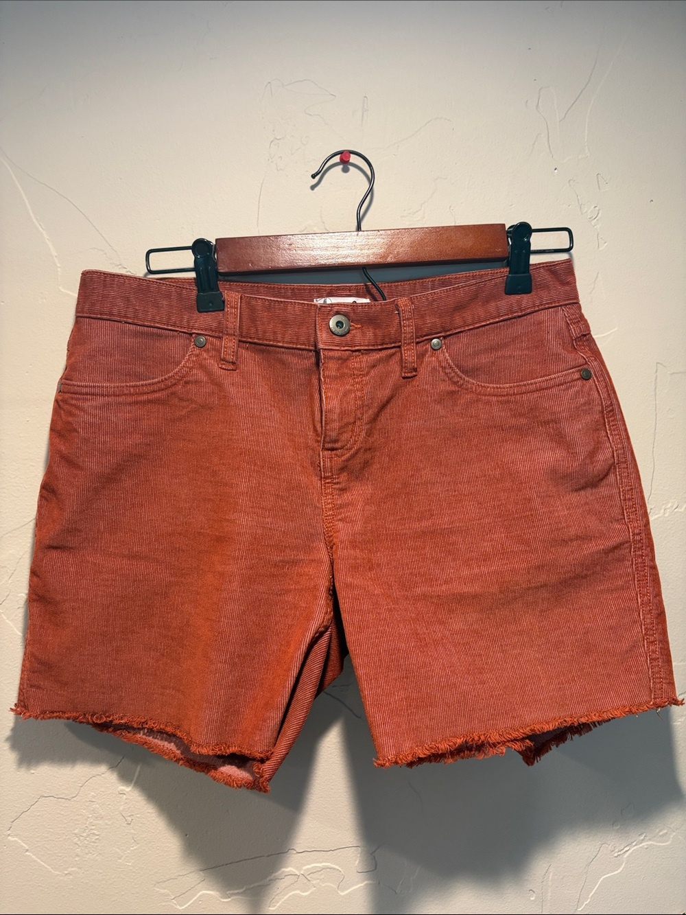 Carve Designs Women's Corduroy Cutoff Shorts 2, red